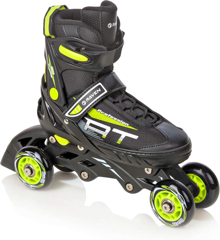 RAVEN Profession 3in1 Inlineskates Triskates Rollschuhe Inliner für Kinder und Erwachsene verstellba