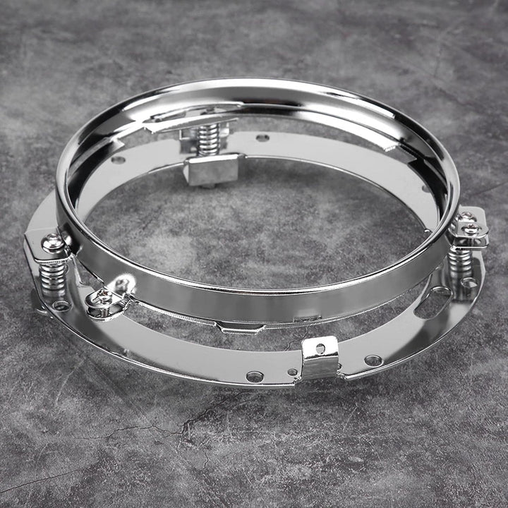 Scheinwerferhalterung, 1 STÜCK Schwarz 7 Zoll Runde Scheinwerferhalterung Ring Edelstahl Scheinwerfe