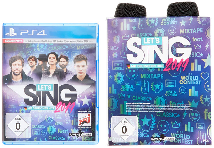 Let's Sing 2019 mit deutschen Hits [+ 2 Mics] (PS4) PlayStation 4 Standard + 2 Mics, PlayStation 4 S