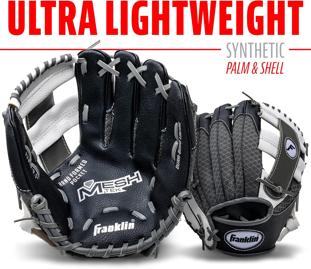 Franklin Sports Teeball Recreational Series Fielding Handschuh mit Baseball, 24,1 cm Überwurf für di