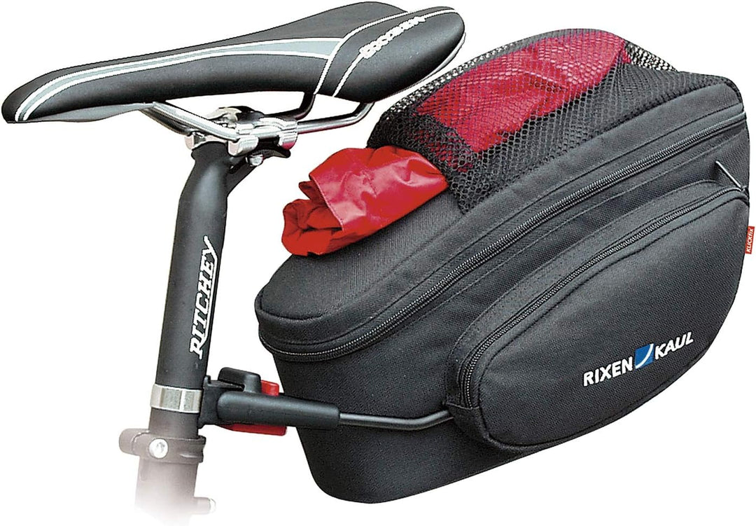KlickFix 0217MS Unisex Fahrradtasche Contour Magnum Fahrradtasche, schwarz,STANDARD Single, Single