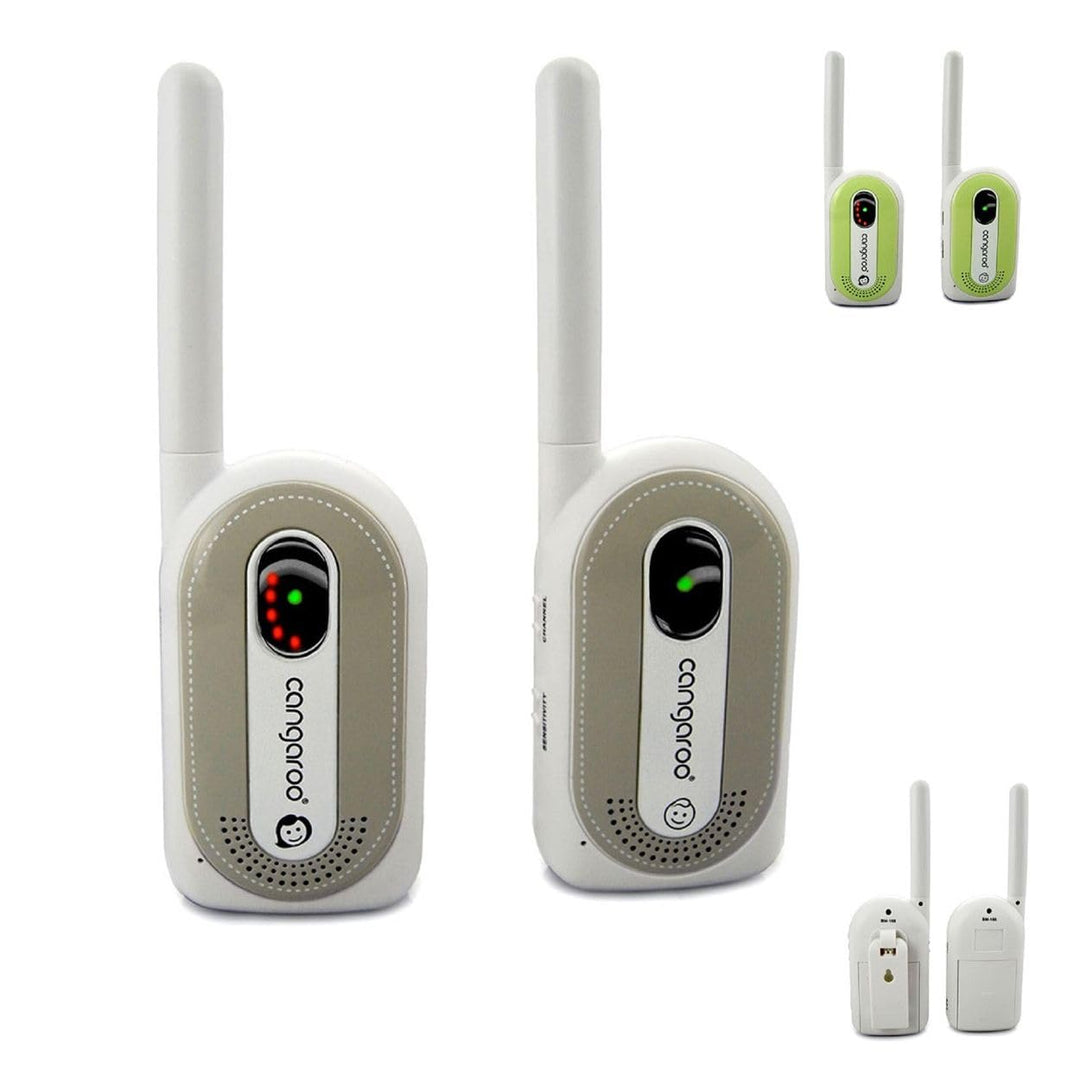 Babyphone Maternal Instinct bis 1,3 km Reichweite, Empfänger mit Gürtelclip grau, grau