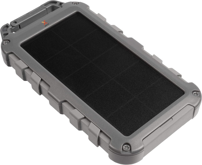 Xtorm 20W Fuel Series Solar Ladegerät - 10,000mAh - Grau, Solar aufladbar, 3 Anschlüsse, Kompatibel