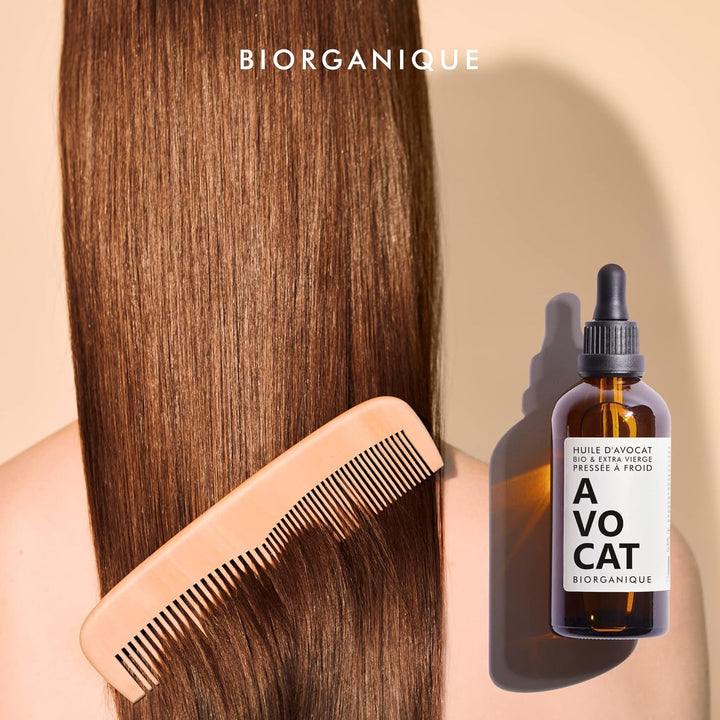 Avocadoöl Bio für Haut & Haar - 100 ml - 100% Bio, Rein, Natürlich & Kaltgepresst - in Amber Glas-Fl
