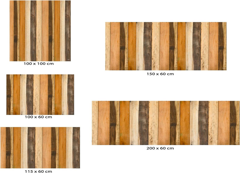 Oedim Kopfteil für Betten, PVC, antike Textur, vertikal, Holz, Mehrfarbig, 115 x 60 cm, erhältlich i