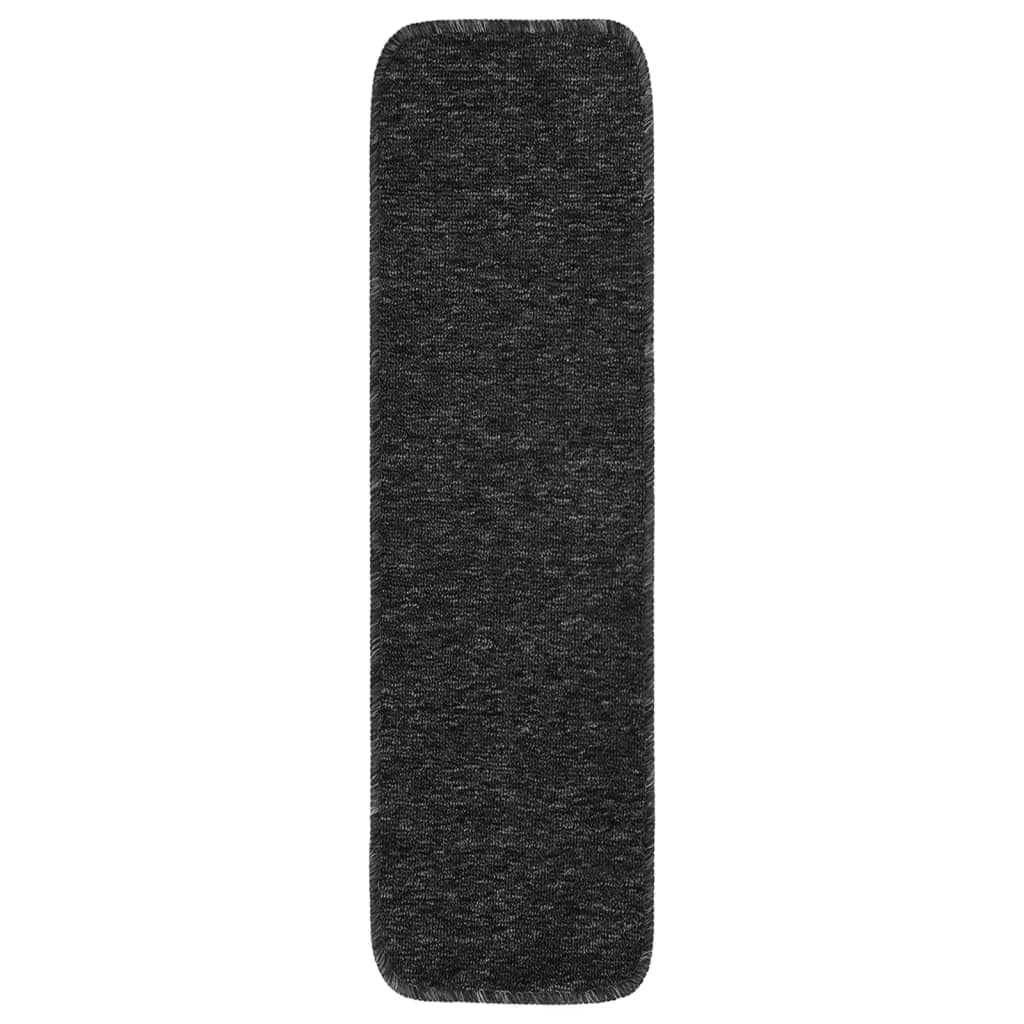 homiuse Antirutsch Stufenmatten 15 STK. 75x20 cm Anthrazit Rechteckig Treppenstufen Matten Modern St