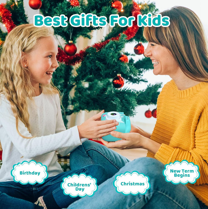 Kinder Kamera, 2.0”Display Digitalkamera ，Geschenke für 3 4 5 6 8 7 9 10 11 12Jahre Jungen und mädch