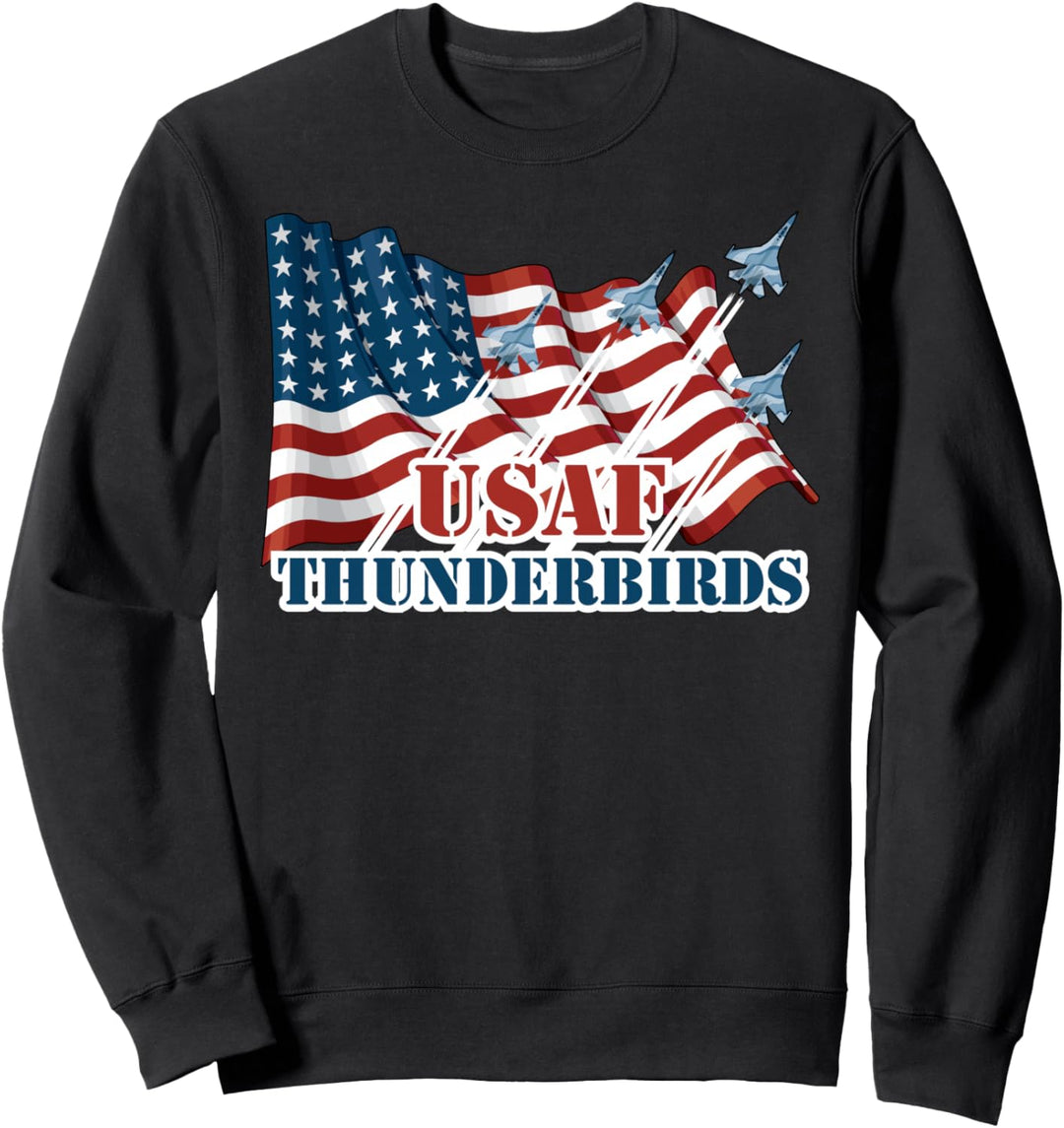 USAF Thunderbirds-T-Shirt, Grafik, amerikanische Flagge, Geschenk Sweatshirt