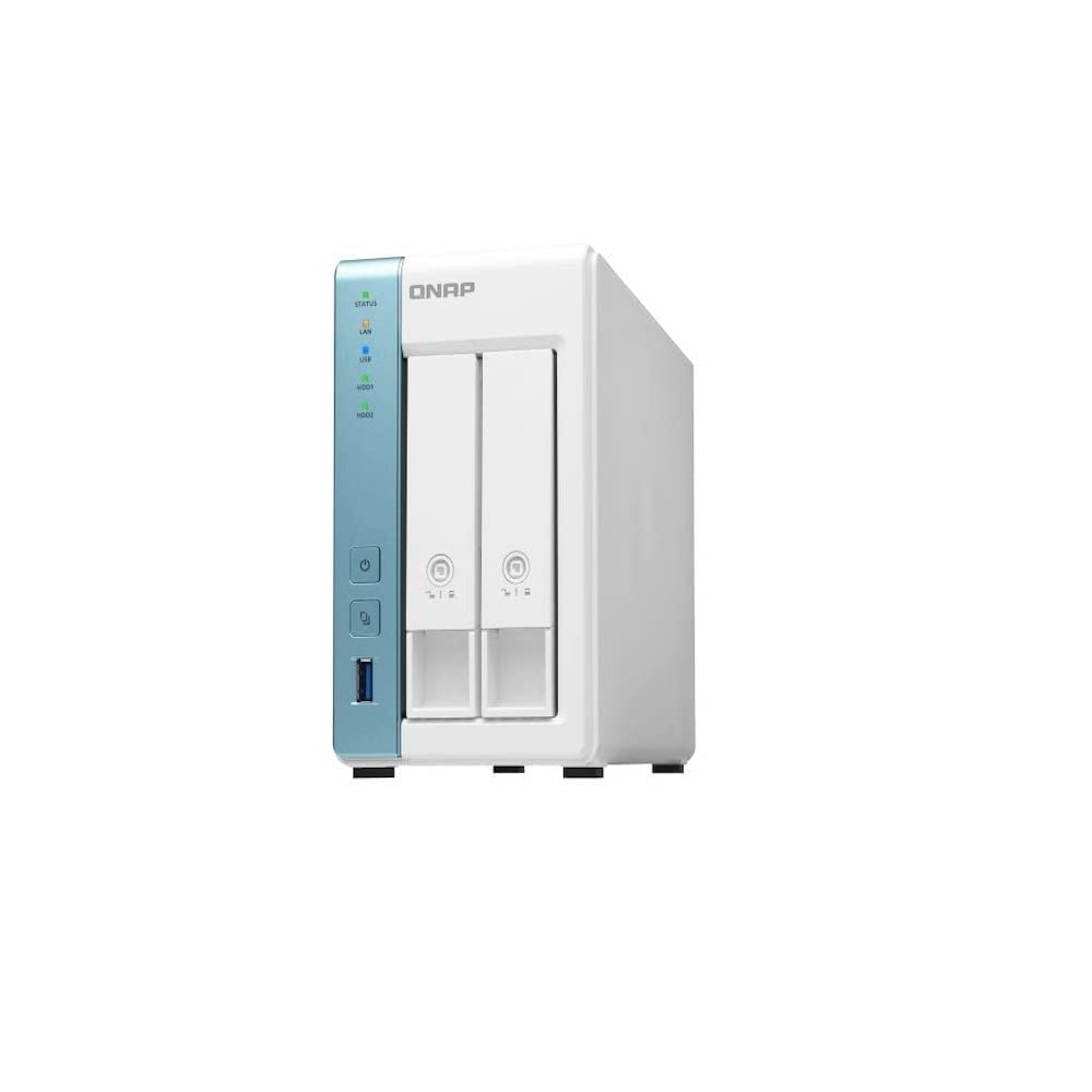 QNAP TS-231K 2 Bay Desktop NAS Enclosure - 1GB RAM, Annapurna Labs 4-core, 1.7GHz Processor - for re