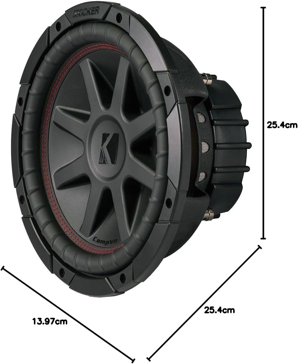 KICKER 43CVR104 10 Zoll Comp-VR Woofer Schwarz