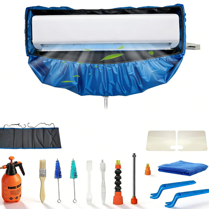 Klimaanlagen-Wartungsset (Dunkelblau, Typ D 53 bis 87 cm) Dunkelblau Typ D 53 bis 87 cm, Dunkelblau