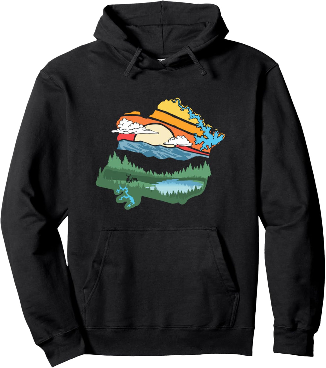 FC Outdoors - Franklin County Virginia Nature Graphic Pullover Hoodie