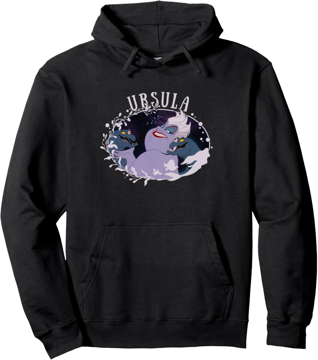 Disney The Little Mermaid Ursula Ariel Silhouette Portrait Pullover Hoodie