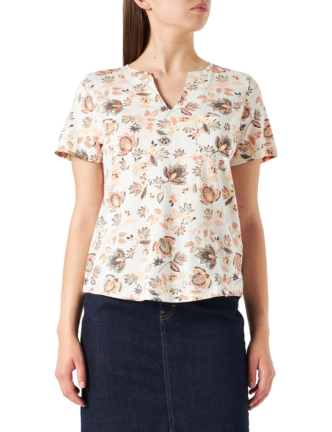 PART TWO Damen Gesinapw Ts Relaxed Fit T-Shirt, XS Arabesque Ornament Print