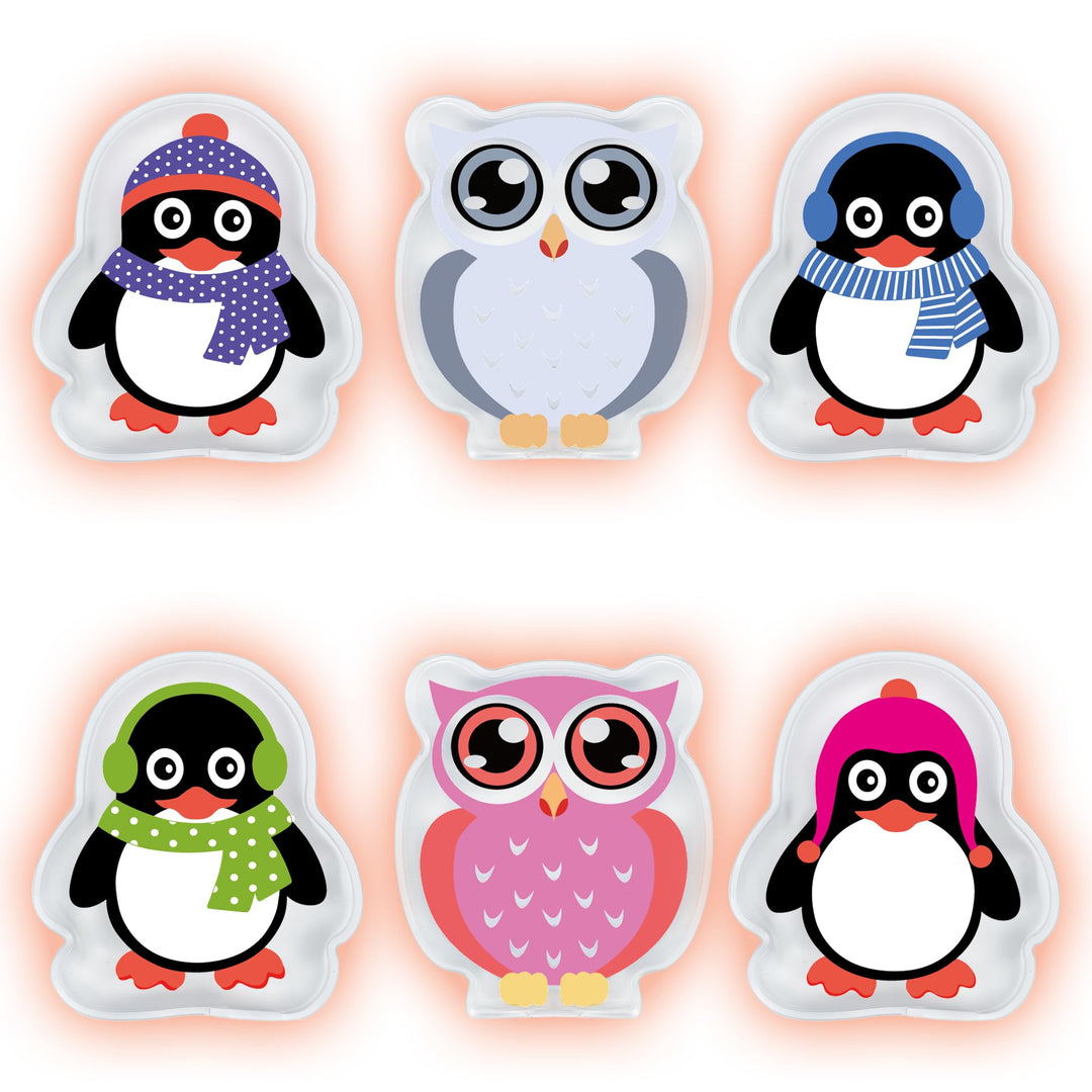 Handwärmer Taschenwärmer Kinder Wiederverwendbar, 6er-Set Handwärmer Knick Taschenwärmer Weihnachten