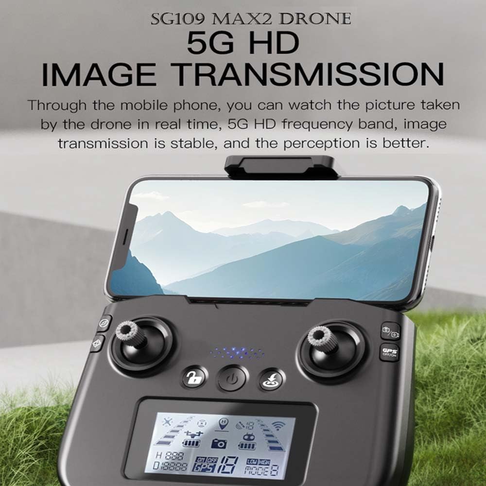 SG109 MAX2 Drohne mit Kamera 4k Erwachsene, < 249 g, Drohne Follow Me Funktion, 360° Hindernisvermei