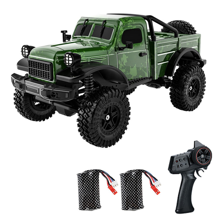 Ferngesteuerter LKW 1:18-4WD All Terrain RC – RC Auto mit 2 Akkus und Geschwindigkeitsregelung – 2,4