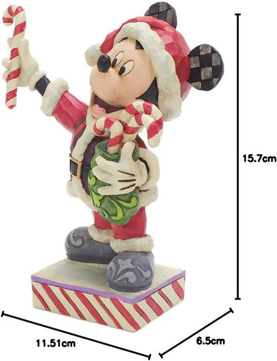 Disney Traditions Mickey Mouse with Candy Canes Figurine