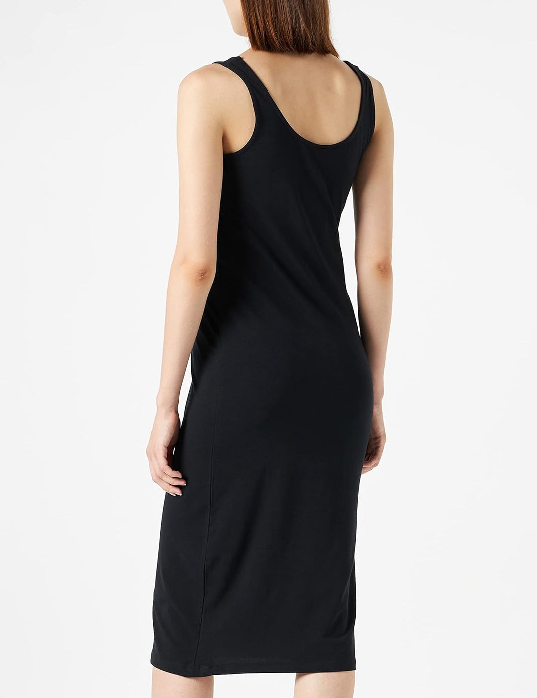 ONLY Damen Mlsanni S/L Midi Dress 2-p A. XL Black/Pack:leo, XL Black/Pack:leo