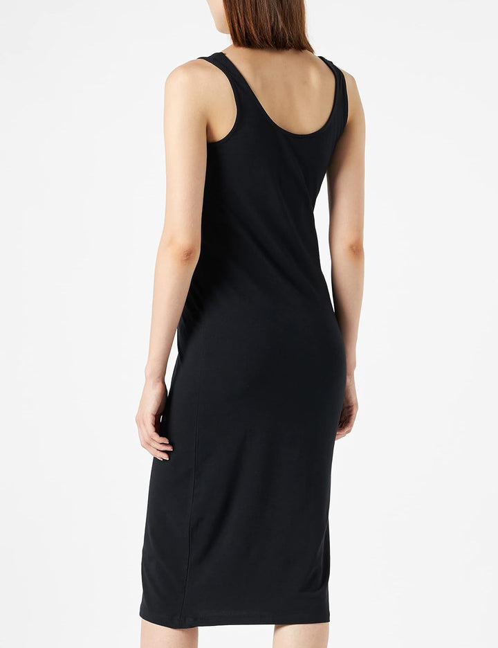 ONLY Damen Mlsanni S/L Midi Dress 2-p A. S Black/Pack:leo, S Black/Pack:leo