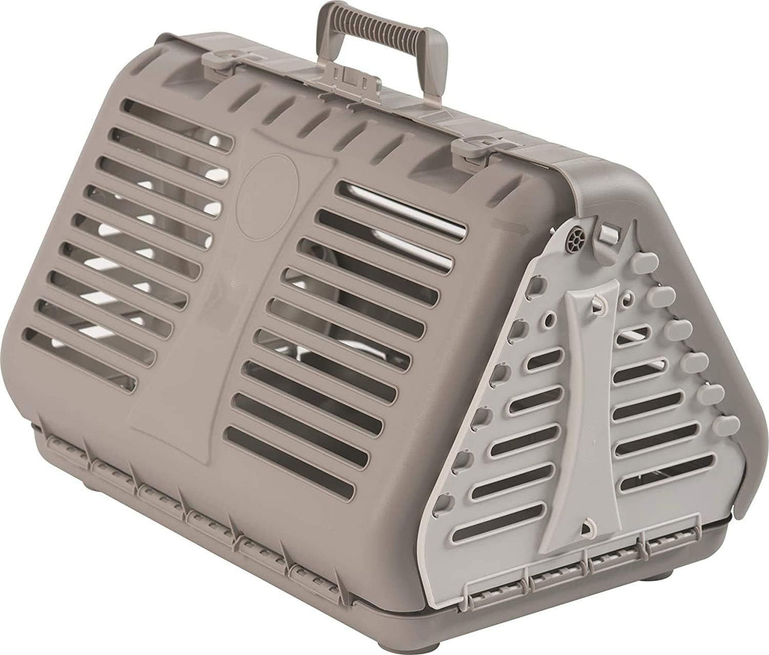 Rotho Toby Faltbare Transportbox für Katzen, kleine Hunde und Kleintiere, Kunststoff (PP) BPA-frei,