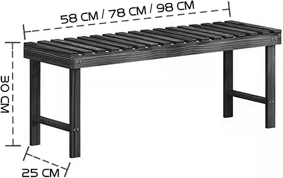 Pflanzenständer aus Holz für den Aussenbereich, gestuftes Pflanzenregal für Garten, Hof, Terrasse un