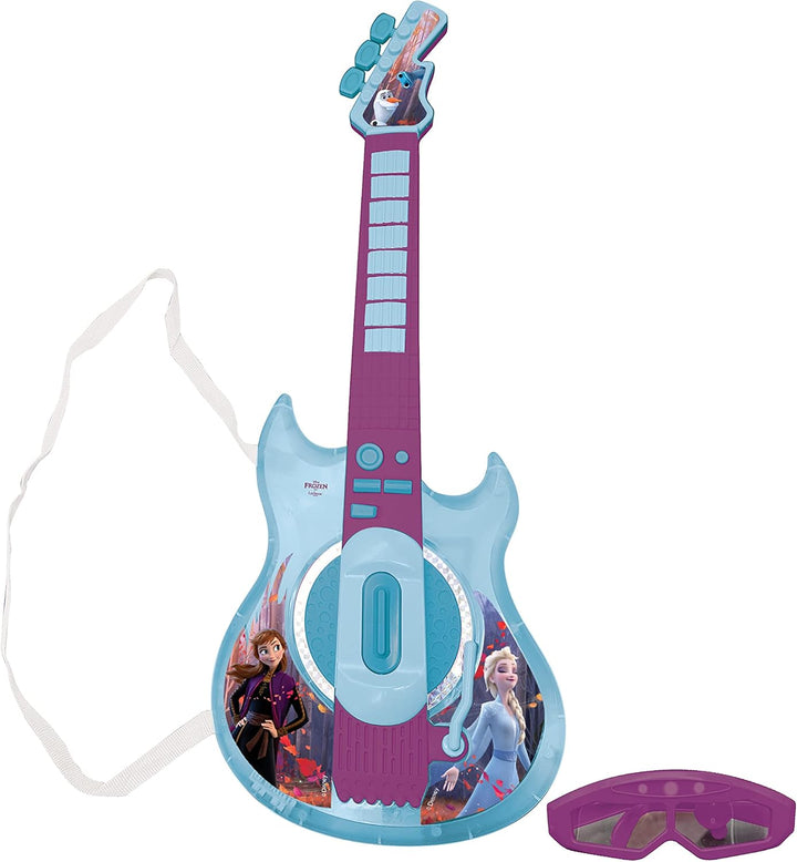 Lexibook, Die Eiskönigin, Leuchtende elektronische Gitarre mit Mikrofon, Brille mit Mikrofon, Melodi