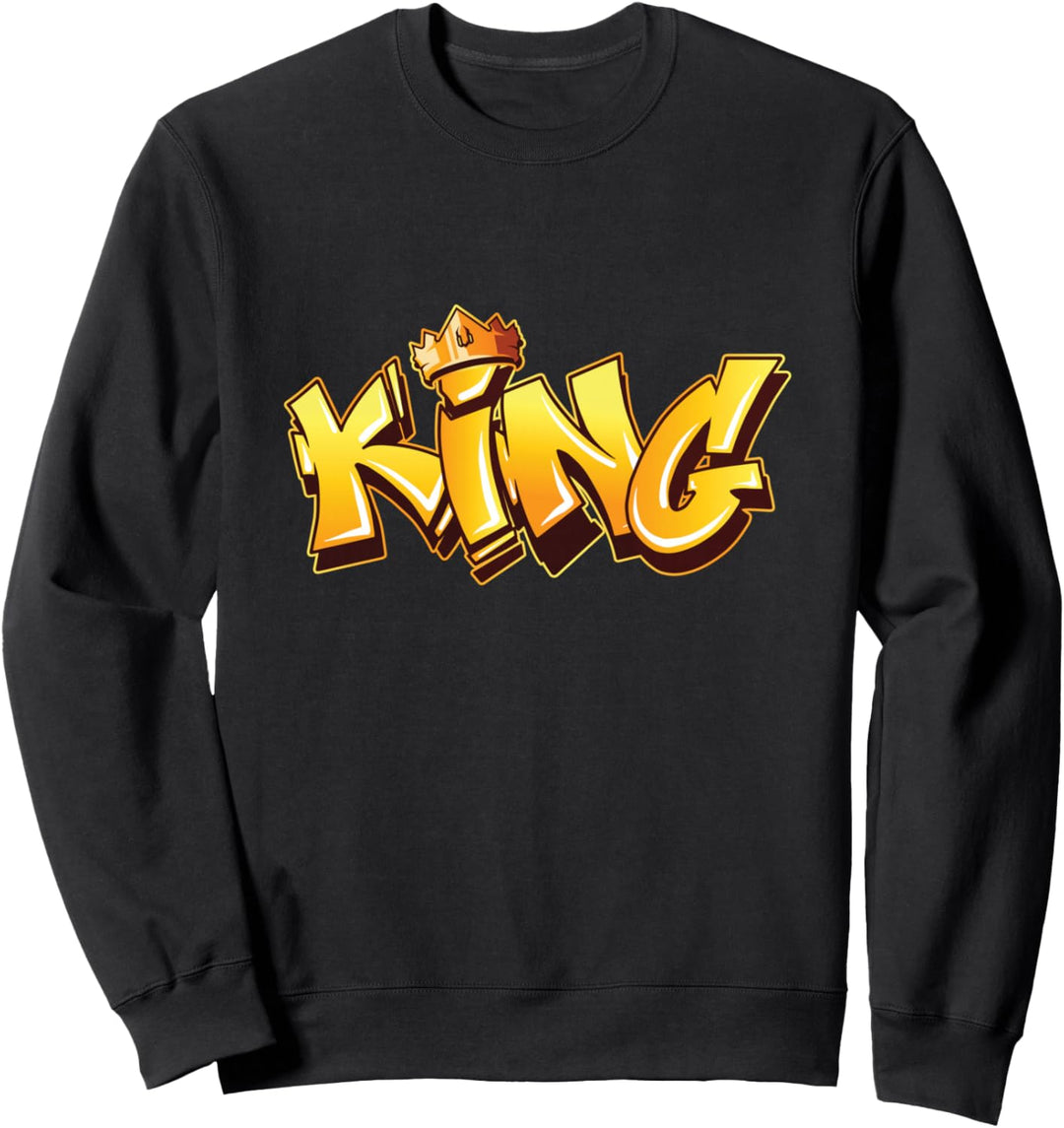 Graffiti König Streetart Kunst Graffitis Strassenkunst Urban Sweatshirt