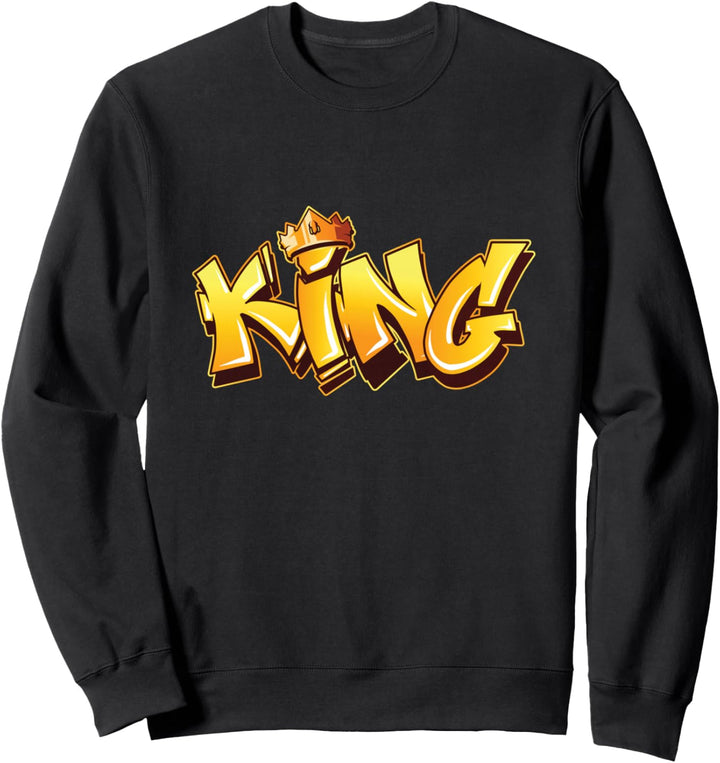 Graffiti König Streetart Kunst Graffitis Strassenkunst Urban Sweatshirt