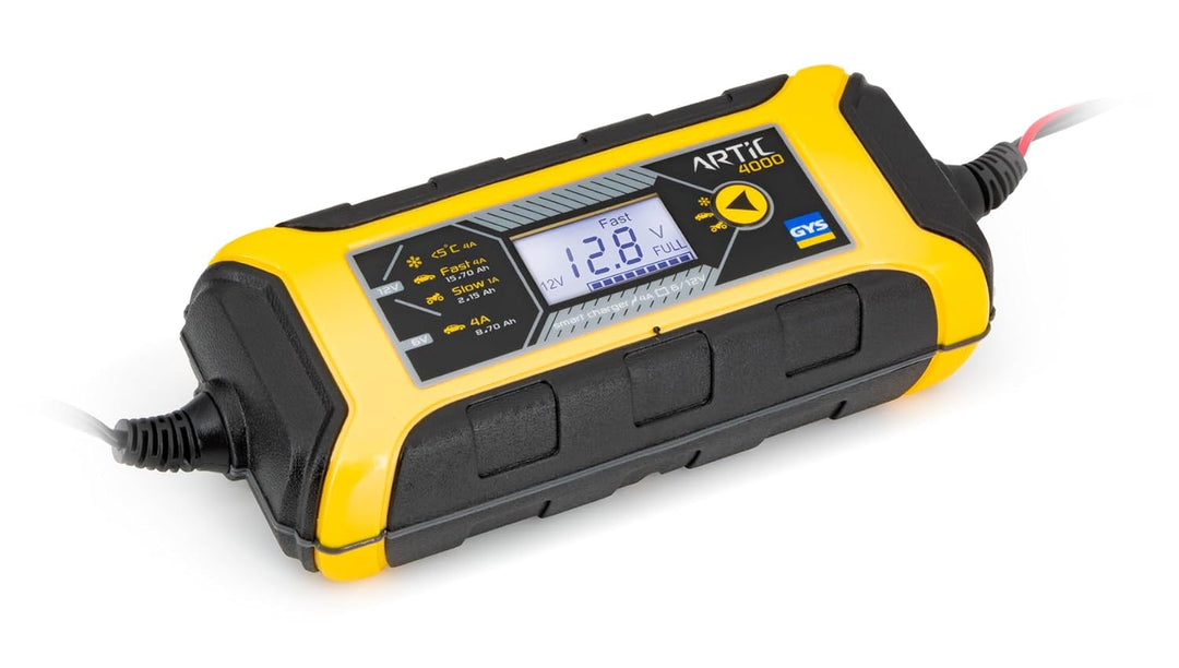 GYS Ladegeräte Mikroprozessor gesteuertes, automatisches Ladegerät Batterieladegeräte für Fahrzeuge