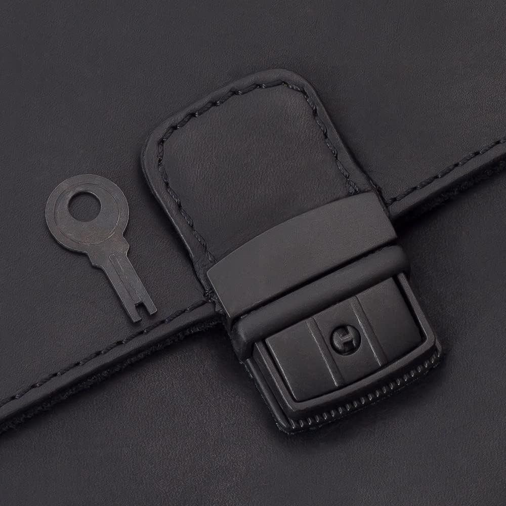 Branco Business Herren Handgelenktasche Herrentasche Damen Damentasche Tasche schwarz Leder - sehr h