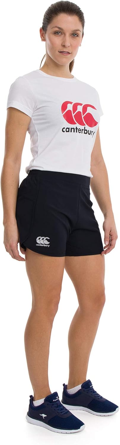 Canterbury Damen Woven Gym Training Shorts 6 Schwarz, 6 Schwarz