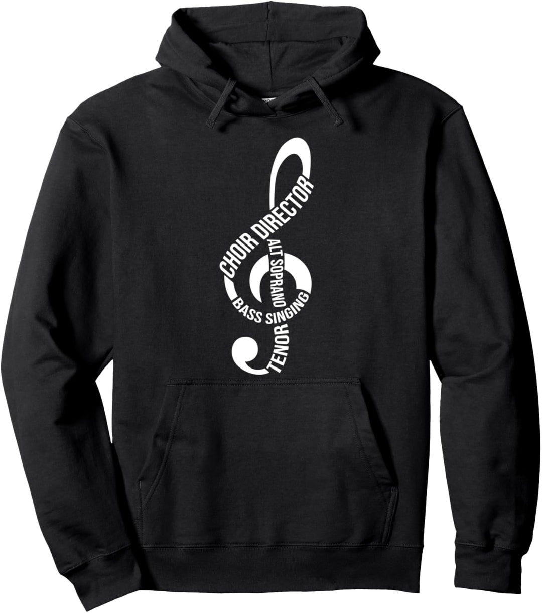 Chor Chorleiter Geschenk - Notenschlüssel Alt Soprano Bass Pullover Hoodie