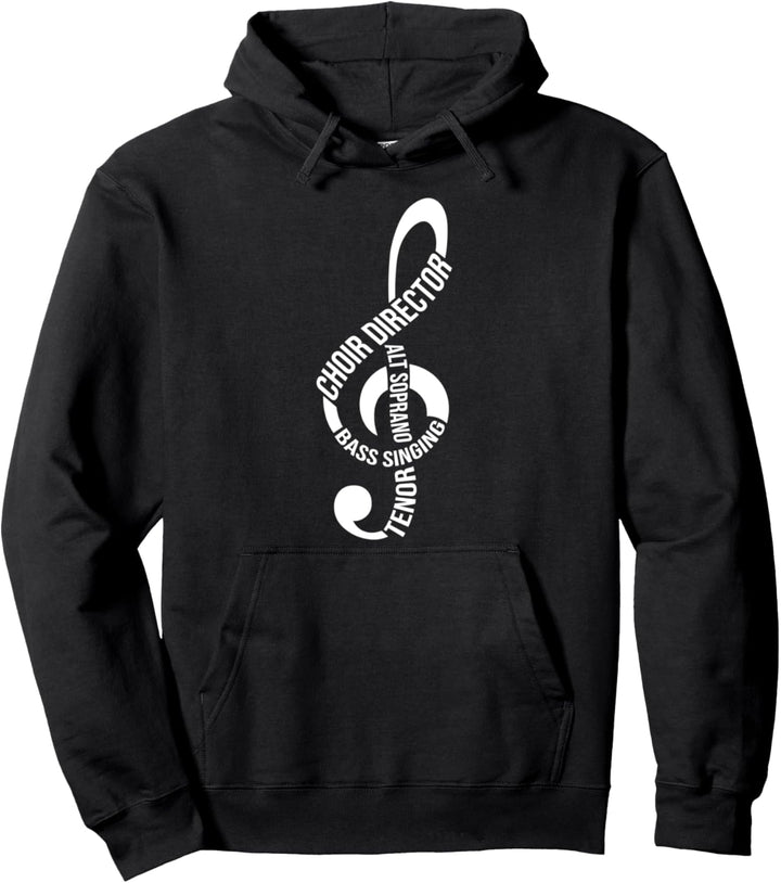 Chor Chorleiter Geschenk - Notenschlüssel Alt Soprano Bass Pullover Hoodie