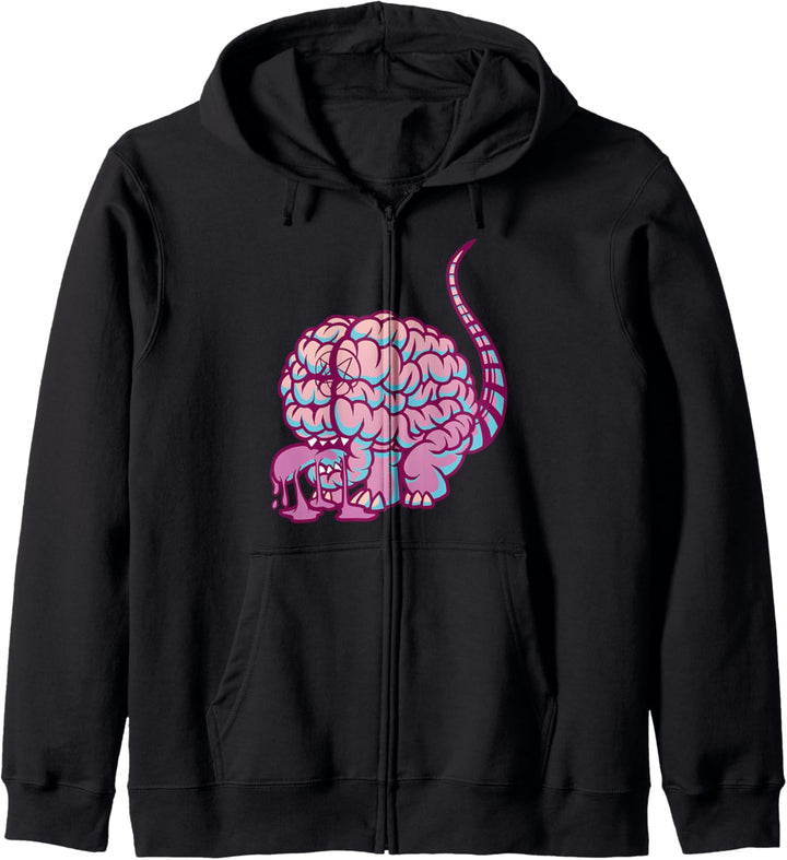 Anime Aesthetic Pastel Goth Evil Monster Gehirn Geschenke Kapuzenjacke