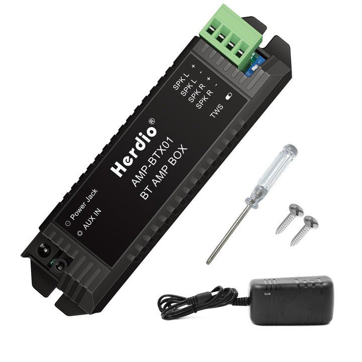 Herdio 2-Kanal Receiver System Bluetooth Home Audio AV-Receiver & -Verstärker für Passiv-Lautspreche
