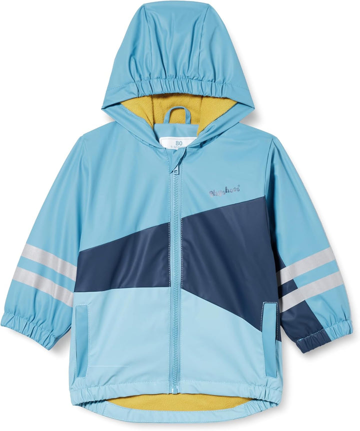 Playshoes Unisex Kinder Fleece-Futter Regenmantel Regenjacke Regenbekleidung 128 Blau, 128 Blau