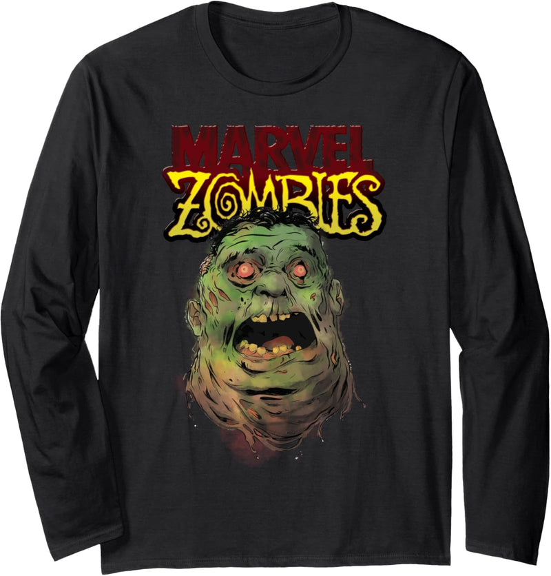 Marvel Zombies The Hulk Zombie Head Langarmshirt