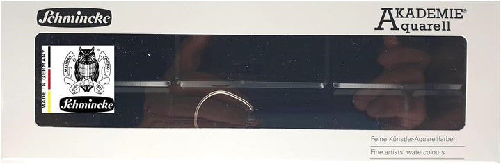Schmincke AKADEMIE Aquarell Metallkasten, 12 x 1/2 Naepfchen Aquarell 75 714 097