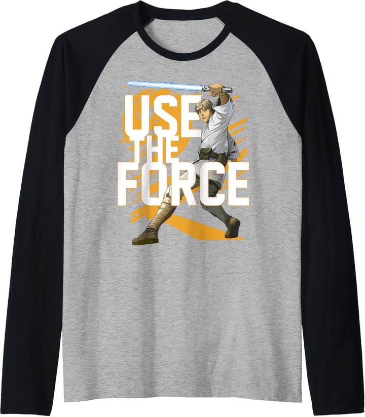 Star Wars Use The Force Luke Skywalker Raglan