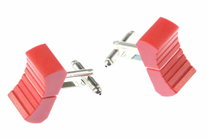 Miniblings Fader Manschettenknöpfe Miniblings Regler DJ Tontechniker Mischpult Mixer rot - Herrensch