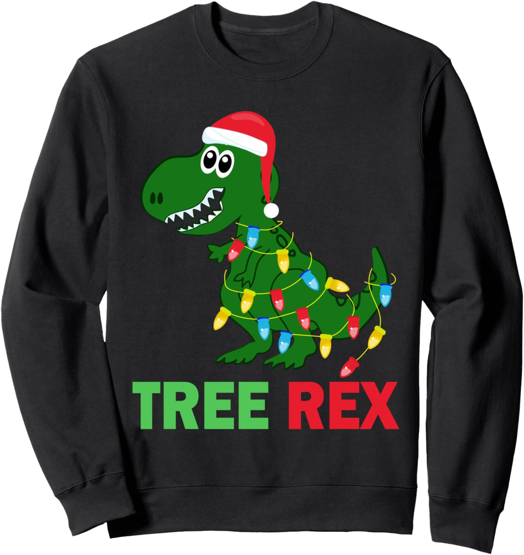 Humor Dinosaurier Weihnachtsbaum Witzig Weihnachten Sweatshirt