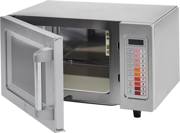 METRO Professional Mikrowelle GMW1125, Edelstahl, 51.1 x 43.2 x 31.1 cm, 25 L, 100 Programme, 60-Min