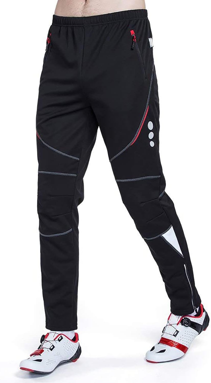 HOMTOL Fahrradhose Herren Winter Thmero Radhose lang Outdoorhose Winddicht Atmungsaktiv Wasserabweis