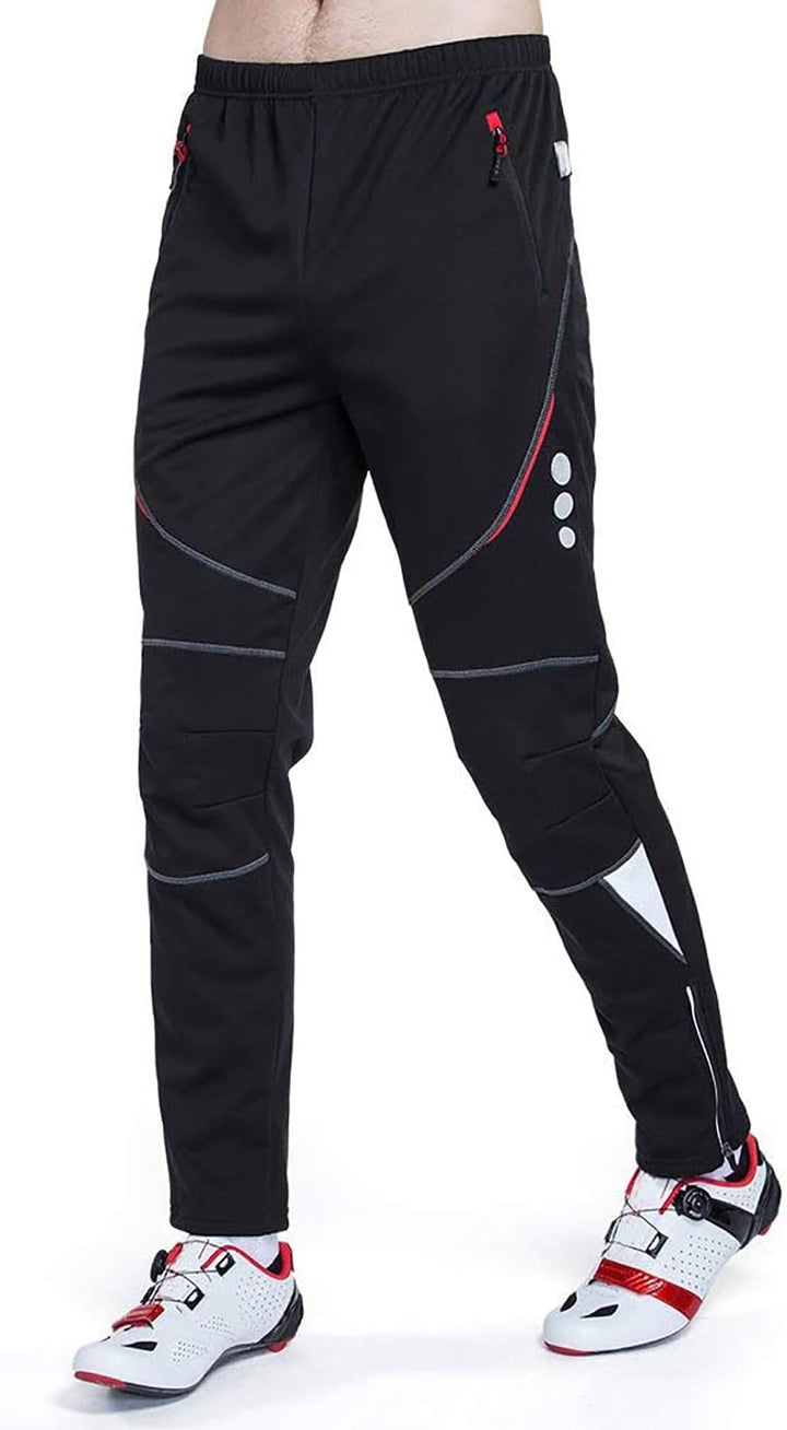 HOMTOL Fahrradhose Herren Winter Thmero Radhose lang Outdoorhose Winddicht Atmungsaktiv Wasserabweis