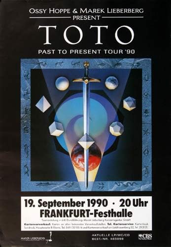 Toto - Past to Present, Frankfurt 1990 » Konzertplakat/Premium Poster | Live Konzert Veranstaltung |