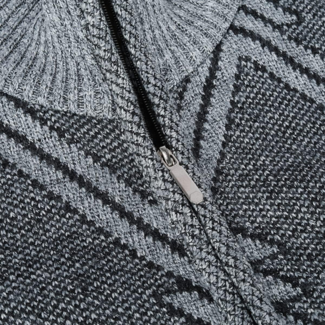 Sliktaa Herren Strickjacke Festival Cardigan Warm Trachtenjacke Mode Schlichter Pullover Langarm Swe