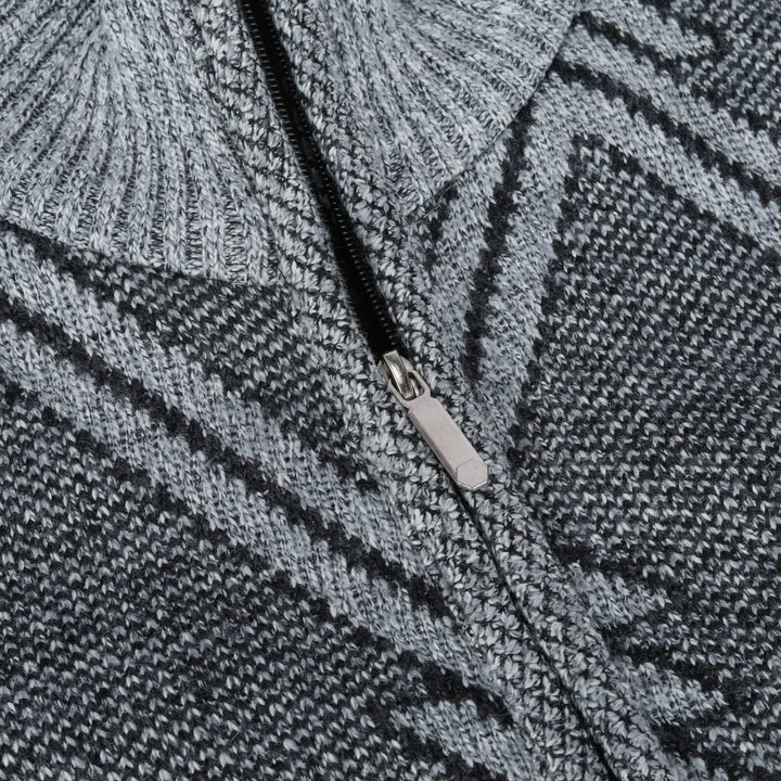 Sliktaa Herren Strickjacke Festival Cardigan Warm Trachtenjacke Mode Schlichter Pullover Langarm Swe