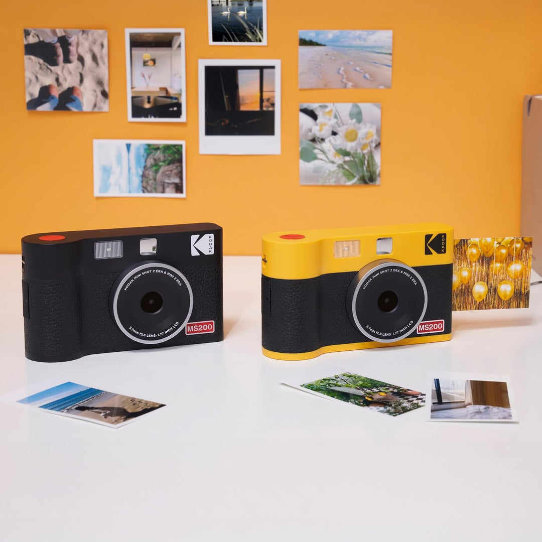 Kodak Mini Shot 2 ERA 4PASS 2-in-1 Sofortbildkamera und Fotodrucker (5,3x8,6cm) (Fotodrucker + 8 Bla