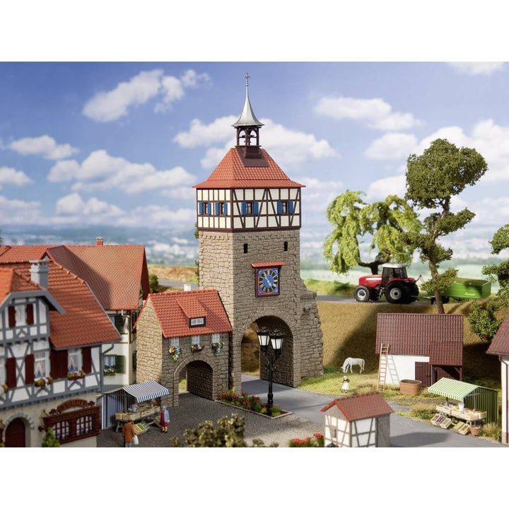 Faller 130406 H0 Stadttor mit Torhaus, 18.5 x 7.7 x 27.9 cm